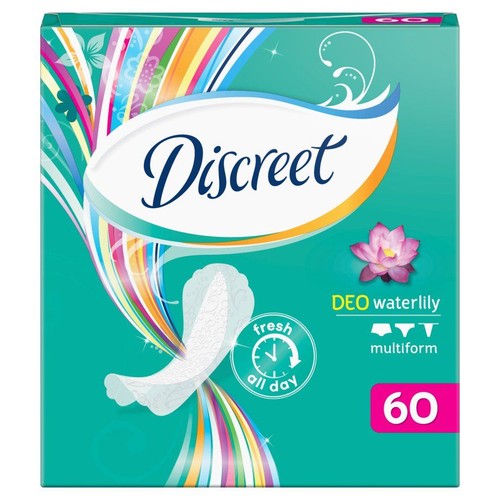 Wkładki higieniczne Deo waterlily multiform Discreet 60 sztuk