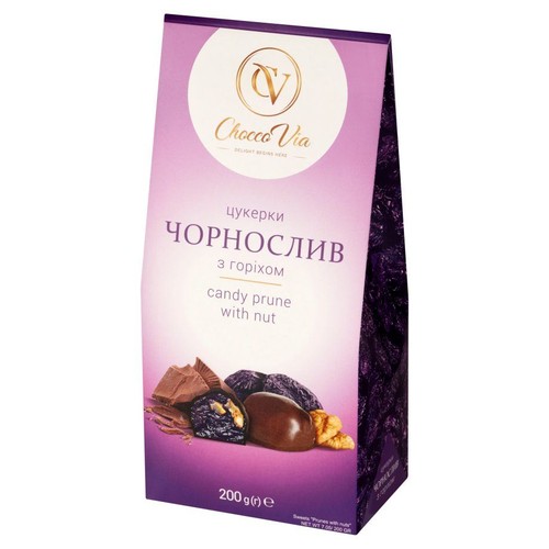 Śliwka z orzechem włoskim w czekoladzie Chocco Via 200 g