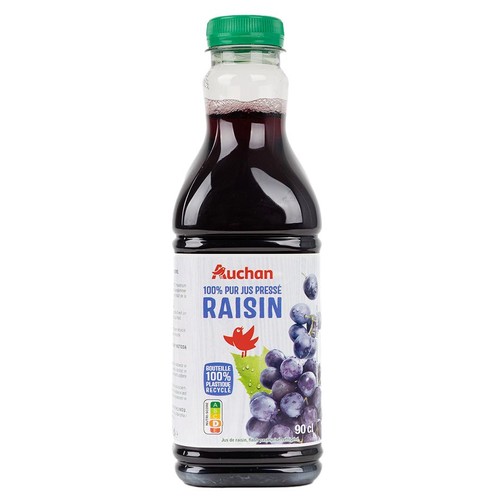 Sok winogronowy 100% Auchan 900 ml
