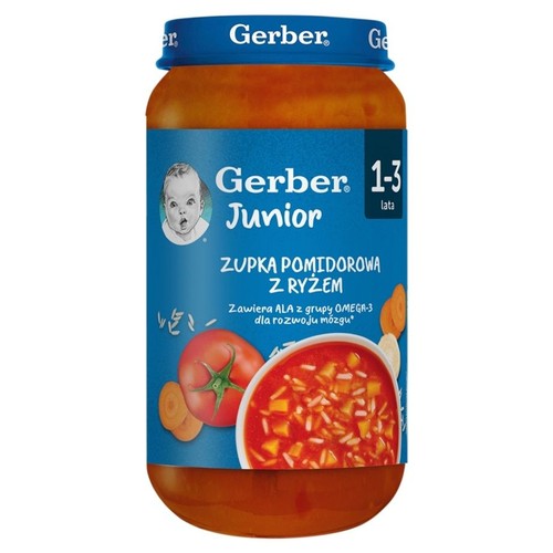 Pomidorowa z ryżem po 12 miesiącu Gerber 250 g