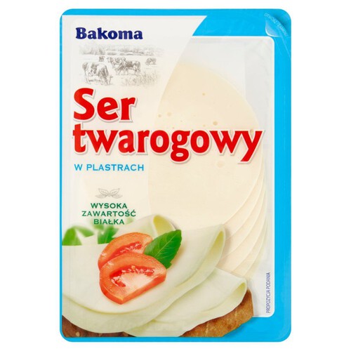 Ser twarogowy śmietankowy w plastrach Bakoma 135 g