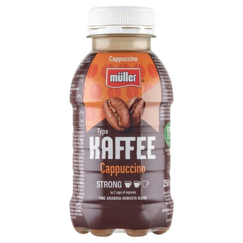Cappuccino napój mleczny z mieszanką kaw arabica-robusta Müller 250 ml