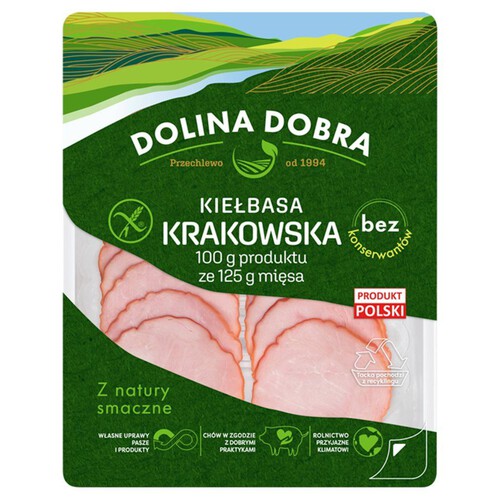 Kiełbasa Krakowska Dolina Dobra 90 g