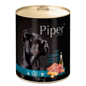 Karma mokra dla psów z jagnięciną i marchewką Piper 800 g