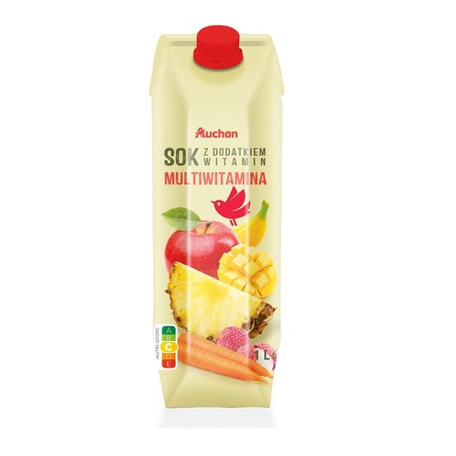 Sok wieloowocowy multiwitamina Auchan 1 l