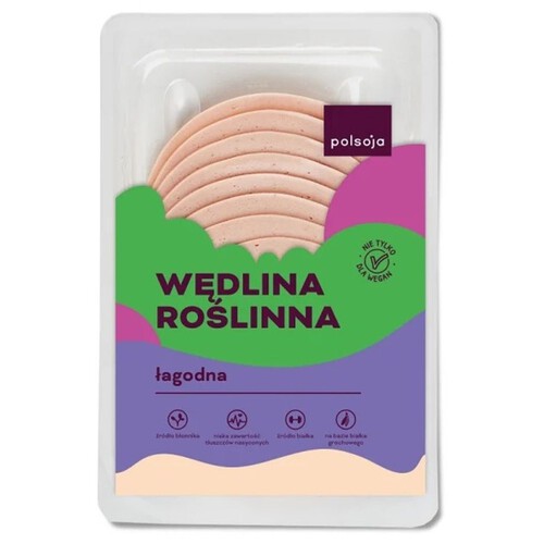 Wędlina roślinna łagodna Polsoja 100 g