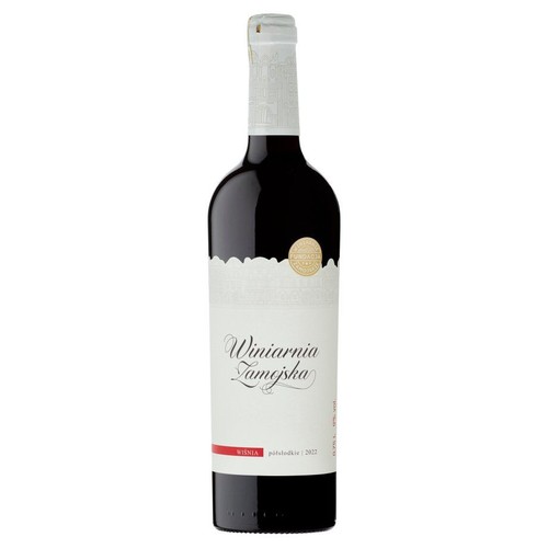 Wino polskie czerwone półsłodkie wiśniowe alk. 9,0% obj. Winiarnia Zamojska 750 ml