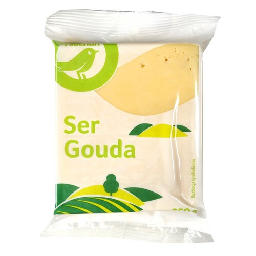 Ser gouda podpuszczkowy dojrzewający Auchan 250 g