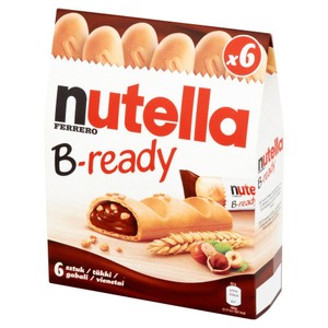 Ferrero. Chrupiący pszenny wafelek wypełniony kremem Nutella 6 x 22 g