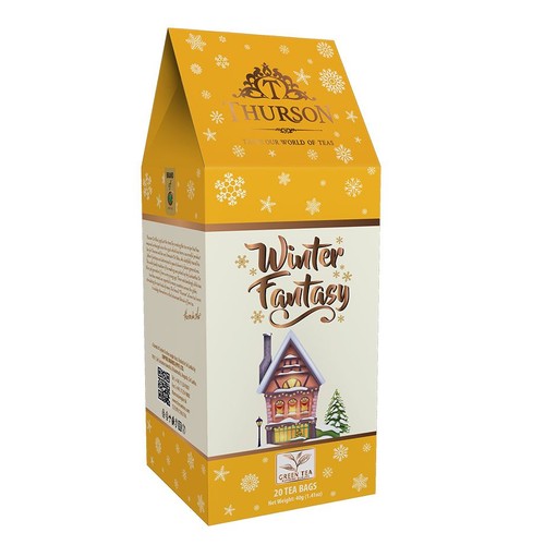 Herbata zielona o smaku truskawkowym Winter Fantasy Thurson 20 torebek