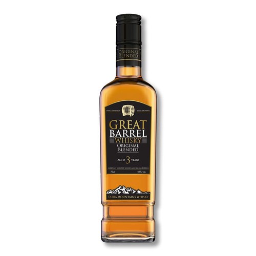 Whisky szkocka blended aged 3 years alk. 40,0% obj. Great Barrel 700 ml