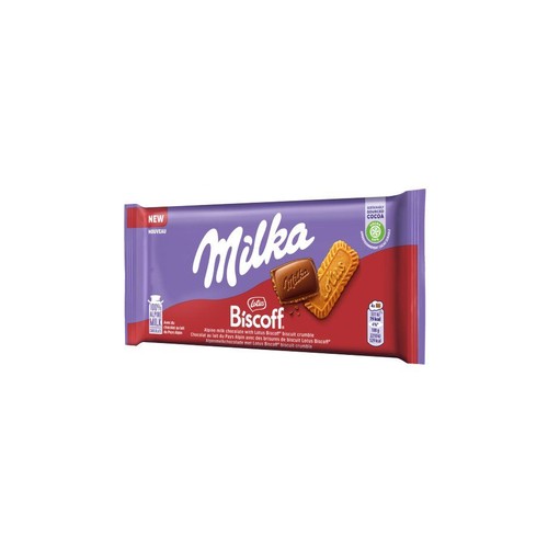 Czekolada mleczna Biscoff Milka 90 g