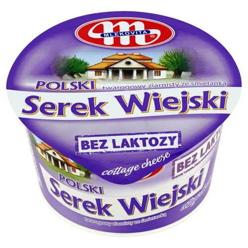 Serek twarogowy ziarnisty ze śmietanką Mlekovita 180 g