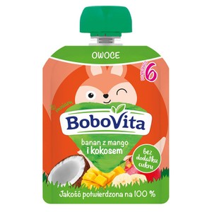 Banan z mango i kokosem po 6. miesiącu BoboVita 80 g