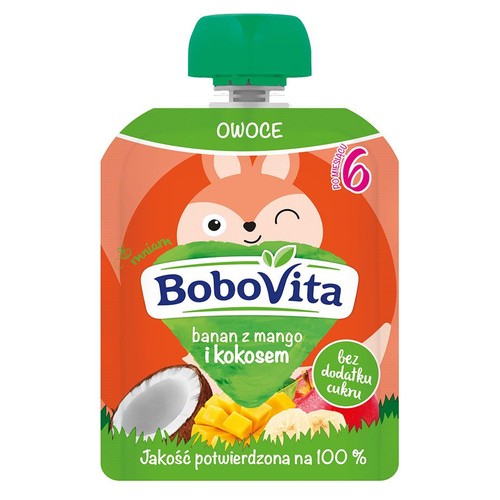 Banan z mango i kokosem po 6. miesiącu BoboVita 80 g