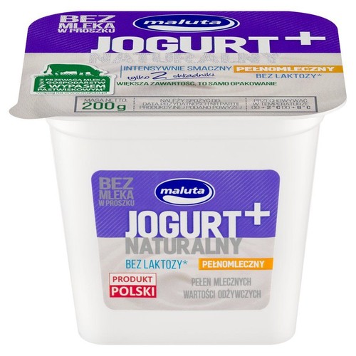 Jogurt naturalny bez laktozy Maluta 200 g