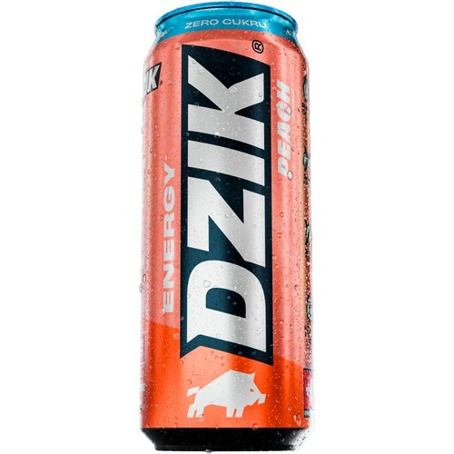 Napój energetyzujący Energy Peach Zero Kalorii  WK Dzik 500 ml