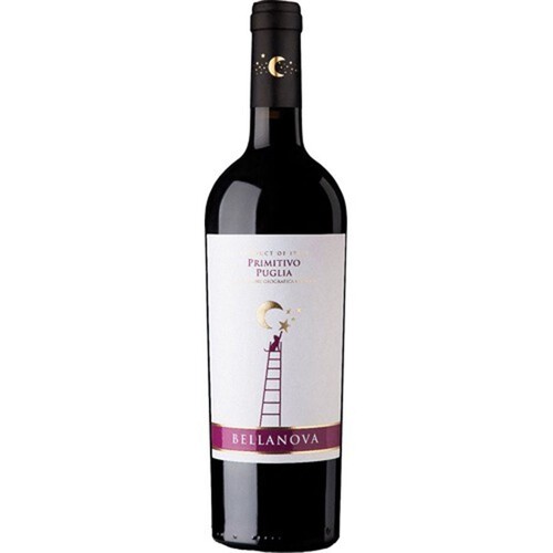 Wino czerwone półwytrawne Primitivo Puglia 750 ml