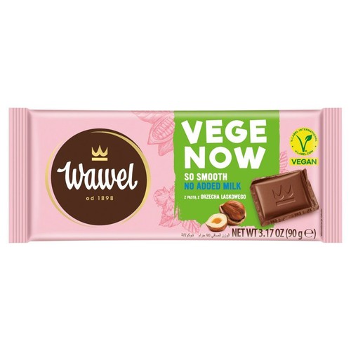 Czekolada Vege Now z pastą z orzecha laskowego Wawel 90 g
