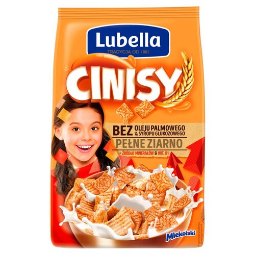 Zbożowe kwadraciki z cynamonem Lubella 500 g