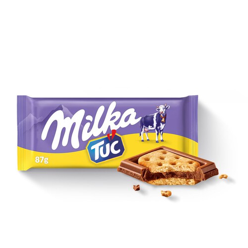 Czekolada mleczna z krakersami Tuc Milka 87 g