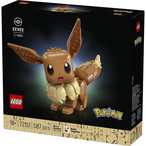 Zestaw konstrukcyjny Pokémon™ Eevee 72151, gadżet z gry LEGO 1 sztuka