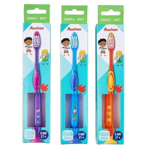 Szczoteczka do zębów Kids miękka Auchan 1 sztuka