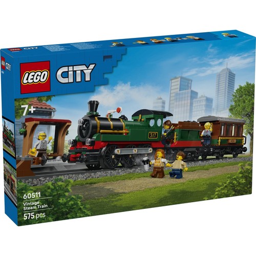 City Retro pociąg z lokomotywą parową 60511 LEGO 1 sztuka