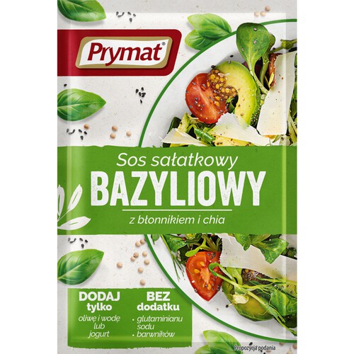 Sos bazyliowy z błonnikiem i chia Prymat 9 g