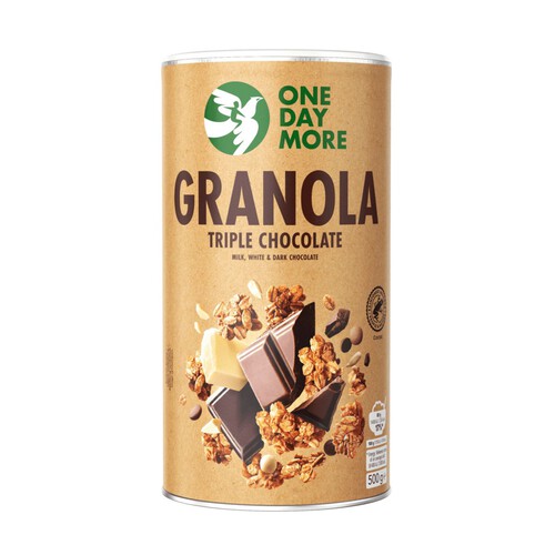 Granola potrójnie czekoladowa OneDayMore 500 g