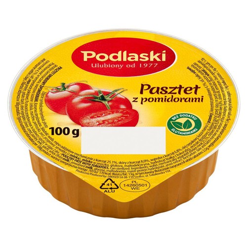 Podlaski pasztet drobiowy z pomidorami.  Drosed 100 g