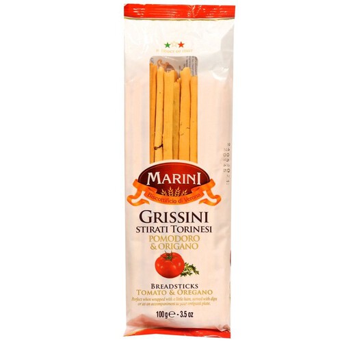 Grissini paluszki z pomidorami i oregano Marini 100 g