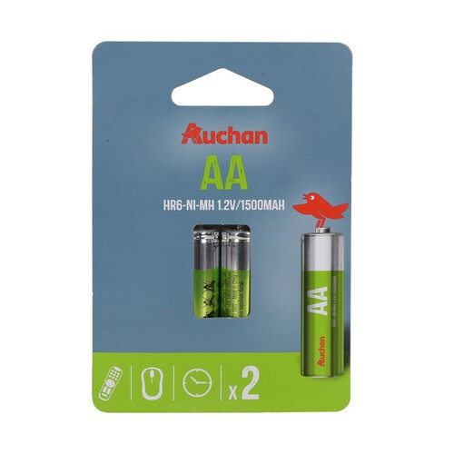 Akumulator HR6 NiMH 12V/1500 mAh Auchan 2 sztuki