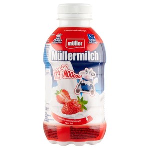 Mullermilch o smaku truskawkowym Müller 400 ml