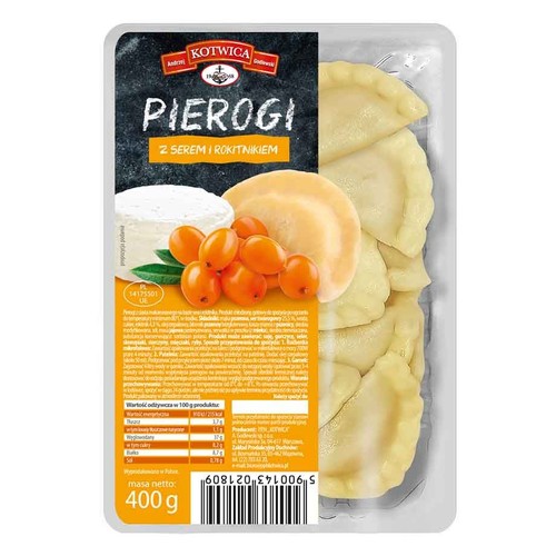 Pierogi z serem i rokietnikiem Kotwica 400 g