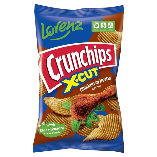 Chipsy X-Cut kurczak w ziołach  Crunchips 130 g