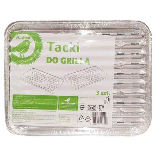 Tacki do grilla Auchan 3 sztuki