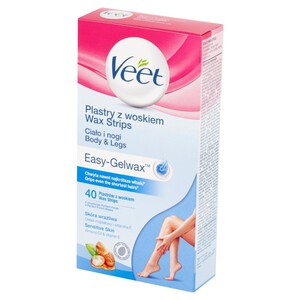 Plastry do depilacji z woskiem opak.40 plastrów Veet 40 sztuk