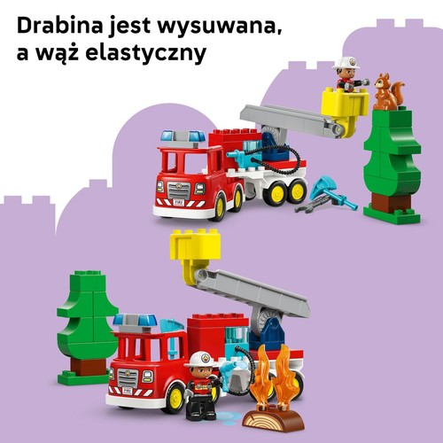 DUPLO® Moje miasteczko Wóz strażacki z wężem i strażakiem 10473 LEGO 1 sztuka