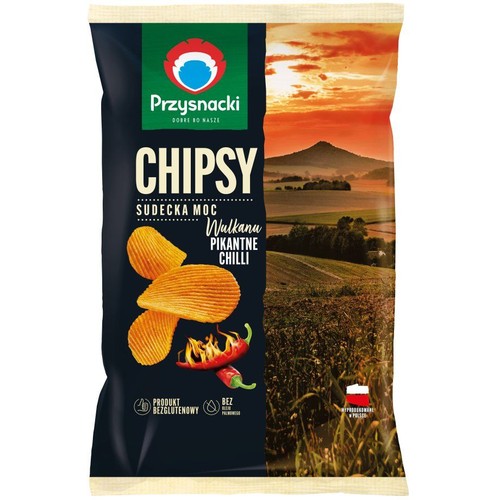 Chipsy ziemniaczane o smaku pikantnego chilli Przysnacki 130 g