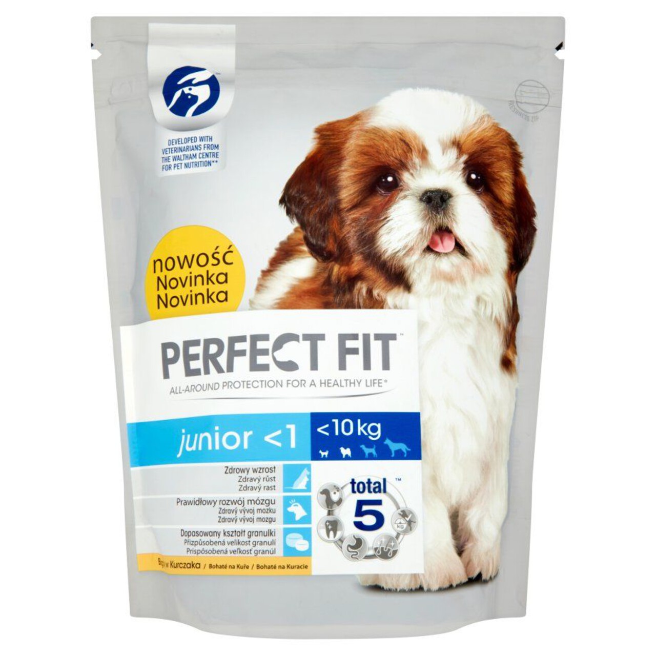 Karma pełnoporcjowa dla szczeniąt z kurczaka Perfect Fit 825 g