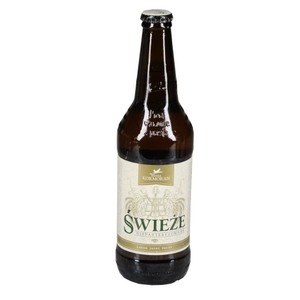 Piwo jasne lager Świeże alk. 6,2% ojb. Kormoran 500 ml