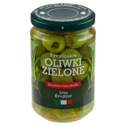 Oliwki sycylijskie Nocellara bez pestek San Romano 150 g