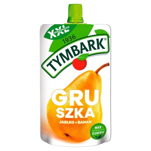 Mus 100 % z owoców o smaku Gruszka Jabłko Banan bez cukru Tymbark 200 g