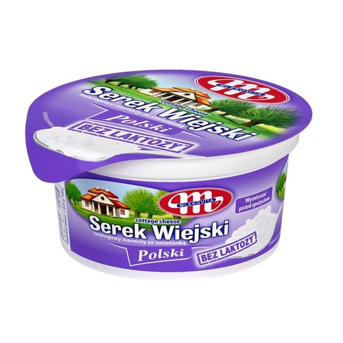 Serek twarogowy ziarnisty ze śmietanką Mlekovita 180 g