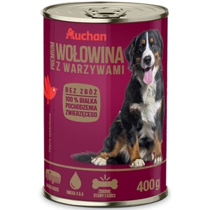 Karma Premium wołowina z warzywami Auchan 400 g