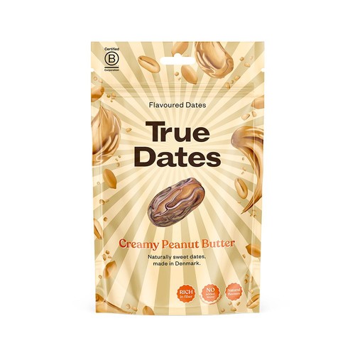 Daktyle aromatyzowane  Masło Orzechowe   True Dates 100 g