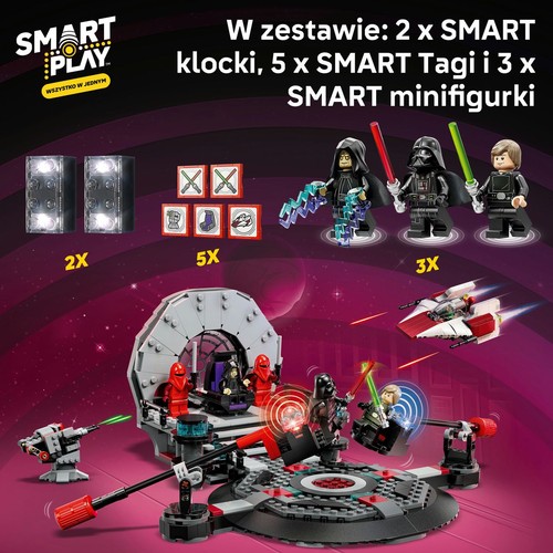 Star Wars™ SMART Play™: Pojedynek w sali tronowej i A-Wing™ 75427 LEGO 1 sztuka