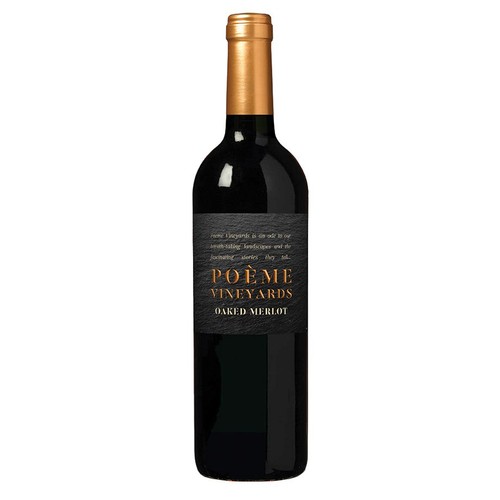 Wino czerwone wytrawne Merlot IGP Pays d'Oc alk. 13,5% obj. Vineyards Poeme 750 ml