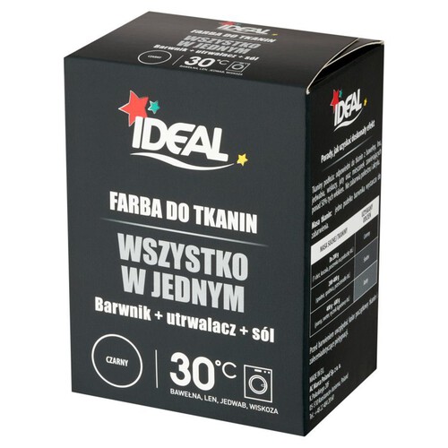 Farba do tkanin - czarny IDEAL 230 g